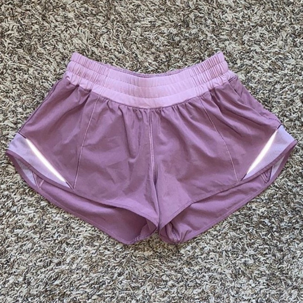 ISO rose blush lululemon hotty hot shorts